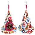thumbnail image 3 of Hamaca pequeña para mascotas, cesta colgante cónica, nido para jugar a dormir para ardilla Totoro (búho), 3 of 8