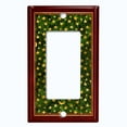 thumbnail image 5 of Metal Light Switch Plate Cover Elegant Starry Night Maroon Green Frame FRA028, 5 of 13