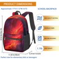 thumbnail image 3 of Colorful Starry Sky and Universe 17" School Backpacks for Teens,Waterproof Oxford Fabric,S-Shape Padded Straps for School,Travel,Hiking,Camping, 3 of 6