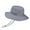 Grey, variant on Summer Outdoor Fishing Sun Protection Wide Brim Bucket Hat Foldable Boonie Cap