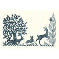 thumbnail image 2 of Thomas, Miranda 18x13 Black Ornate Wood Framed with Double Matting Museum Art Print Titled - Forest Life VIII, 2 of 4