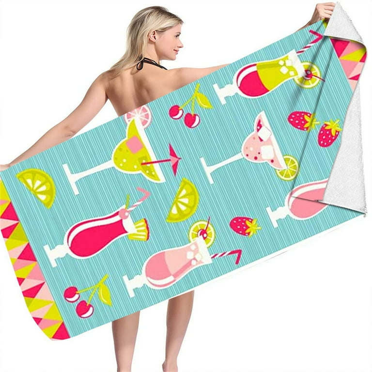 Xmmswdla Microfiber Beach Towels - Oversized Beach Blanket Towel Portable Ultra Soft Super Water Absorbent Multi-Purpose Beach Throw Towel for Adults