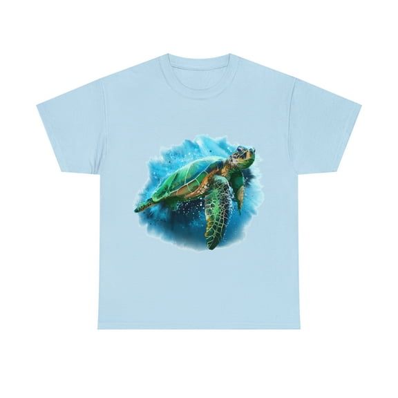 Water Turtle 1, Unisex Heavy Cotton Tee