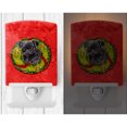 thumbnail image 2 of Caroline's Treasures SC9096CNL Pug Christmas Wreath Ceramic Night Light, 6x4x3", multicolor, 2 of 2