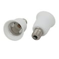 thumbnail image 1 of Unique Bargains 2pcs E17 to E27 Extender Adapter Converter Lamp Bulb Socket Holder White, 1 of 2