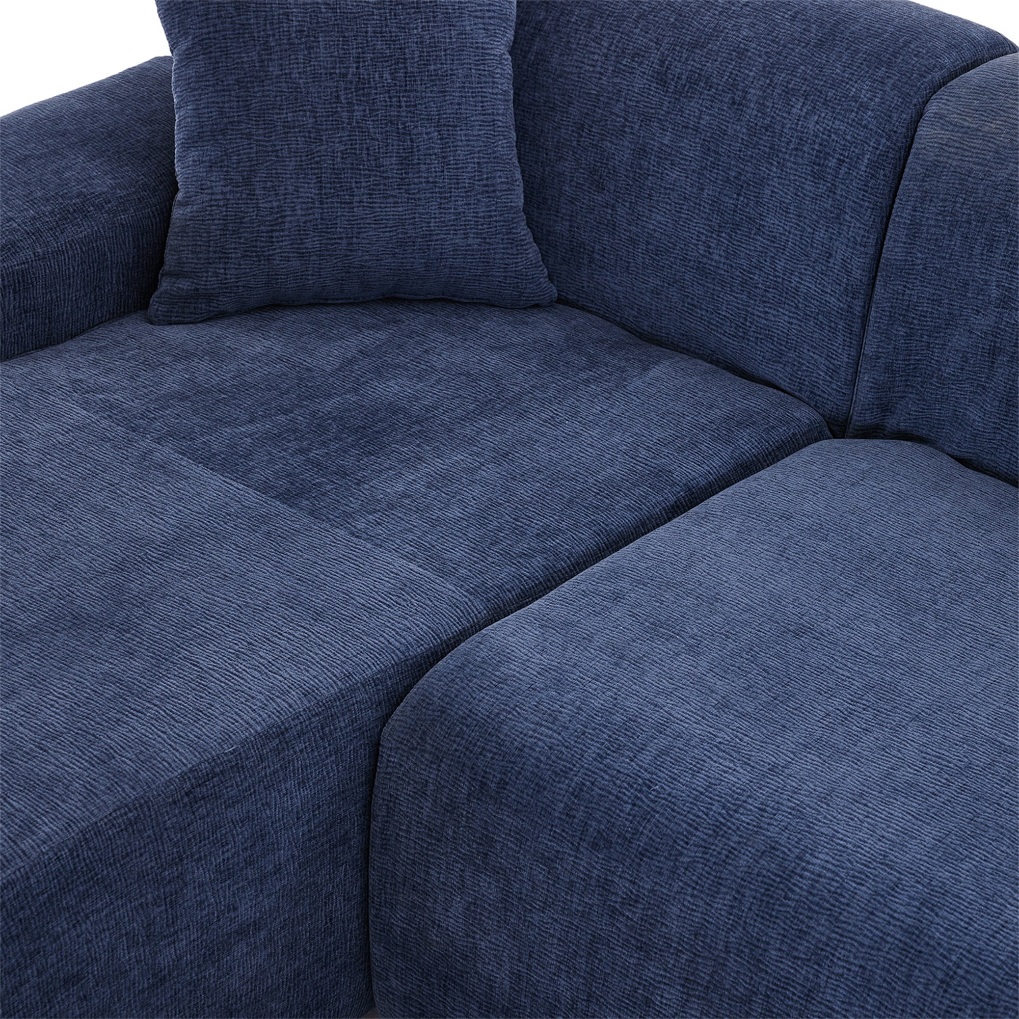 Kadyn Modern Large L-Shape Modular Sectional Sofa, Sofa Couch for Living Room, Bedroom, Salon, 2 Piece Free Combination, Blue