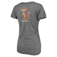 thumbnail image 3 of Women's Fanatics Heathered Gray Minnesota Golden Gophers Slab Serif 2-Hit V-Neck Tri-Blend T-Shirt, 3 of 3
