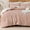 Rose Pink, variant on Soft Waffle Comforter Set Twin Size- Comfy Breathable Waffle Weave Comforter with 1 Pillow Shams, 2 Pieces Less Snagging Lightweight Textured Bedding Set for All Season, Cocoa Brown
