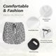 thumbnail image 4 of Balery Weave Geometric Pantalones cortos deportivos para mujer con forro y dos bolsillos, elásticos, para entrenamiento, gimnasio, yoga-Large, 4 of 7