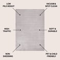 thumbnail image 2 of JONATHAN Y CARMEL 8 x 10 Area Rug, Cole Minimalist Pinstripe - Dark Silver/White, CAR101E-8, 2 of 8