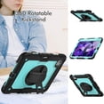 thumbnail image 4 of Case for iPad Air 5th Generation / iPad Air 4th Generation 10.9 inch with Screen Protector, 360 Degree Rotating Kickstand Hand Strap Shockproof Cover with Shoulder Strap, Sky Blue PC, 4 of 7