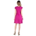 thumbnail image 6 of Maternity Keyhole Cap Sleeve Flared Mini Dress, 6 of 6
