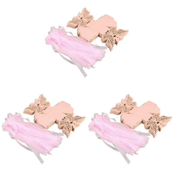 150pcs Butterfly Wedding Favour Box Birthday Gifts Candy Boxes (Pink)