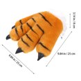 thumbnail image 3 of WORGEOUS 1 Establecer guantes de tigre Guantes de cabeza de cabeza de cosplay accesorios de vestuario de tigre de tigre accesorios, 3 of 8