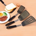thumbnail image 1 of Unique Bargains 4pcs Kitchen Cooking Silicone Spatula Set Heat Resistant Turner Scraper Baking Utensils Black, 1 of 7