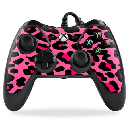 MightySkins PREXBONCO-Pink Leopard Skin for PowerA Pro Ex Xbox One Controller Case Wrap Cover Sticker - Pink Leopard