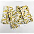 thumbnail image 2 of Vargottam Playful Banana Print Cotton Napkins Set of 12, 20x20 Inches, White & Yellow, Ideal for Elegant Dinners, Special Occasions, and Modern Home Dcor, Tropical Partie, BrunchesMachine Washable, 2 of 7