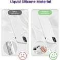 thumbnail image 4 of iPhone 11 Pro Max Liquid Silicone Gel Case - Ultra Slim, Full Body Protection, Anti-Scratch & Shockproof (White), 4 of 13