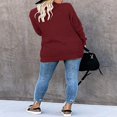 thumbnail image 4 of Womens Long Sleeve Open Front Waffle Chunky Knit Cardigan Sweater Outwear, 4 of 5