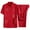 Red, variant on Rrunsv Suit for Men Men's Set Summer Outfits 2 Piece Fashion Short Sleeve Casual Button Down Shirts Set White,XXXL
