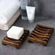 thumbnail image 2 of Soporte para jabonera, 3 piezas de madera natural para guardar jabón, jabonera para ducha, bandeja de jabón con drenaje automático para baño, 2 of 2
