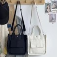 thumbnail image 4 of Elegant Canvas Tote Bag With Multiple Pockets, Versatile Crossbody Bag, Multi-Compartment Bag For Moms, Portable Layered Tote For Outings, 4 of 6