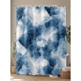 thumbnail image 4 of Shower Curtains Abstract Blue White Painting Bath Curtain Modern Art Waterproof Bathroom Shower Curtain Set with Hooks Decoration 36 x 72 Inches, 4 of 7