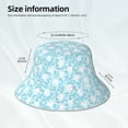 thumbnail image 4 of Daiia Cute Rabbit Pattern Bucket Hat - Trendy Cotton Sun Hat for Beach, Golf, Fishing - Fun Outdoor Vacation Boonie for Men and Women, 4 of 9
