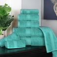 thumbnail image 2 of Superior 800 GSM Egyptian Cotton 6-Piece Towel Set, Soft Ultra Absorbent Towels, Forest Green, 2 of 6