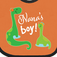 thumbnail image 4 of Inktastic Nanas Boy Grandson Dinosaur Boys Baby Bib, 4 of 4