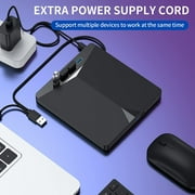 USB External CD DVD Drive for Laptop, USB 3.0 DVD Player Portable CD/DVD Burner, CD ROM External DVD Drive for Laptop Compatible with Laptop Desktop PC Windows 11/10/8/7 Linux Mac OS
