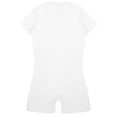 thumbnail image 6 of Alvivi Men's Short Sleeve One Piece Boyshorts Jumpsuit Romper Bodysuit Unitard White XXL, 6 of 8