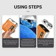 thumbnail image 2 of Luggage Electric Shaver, Beard Shaver Suitcase Design, Electric Mini Portable Razor, IPX 7 Waterproof, 300mAh Battery Charging, Dual Blade for Home Travel, Orange, 2 of 13