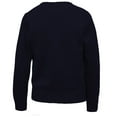 thumbnail image 3 of Cyndeelee Girls Long Sleeve Button Front Cotton Soft Knit Cardigan Sweater (Navy, 3T), 3 of 5