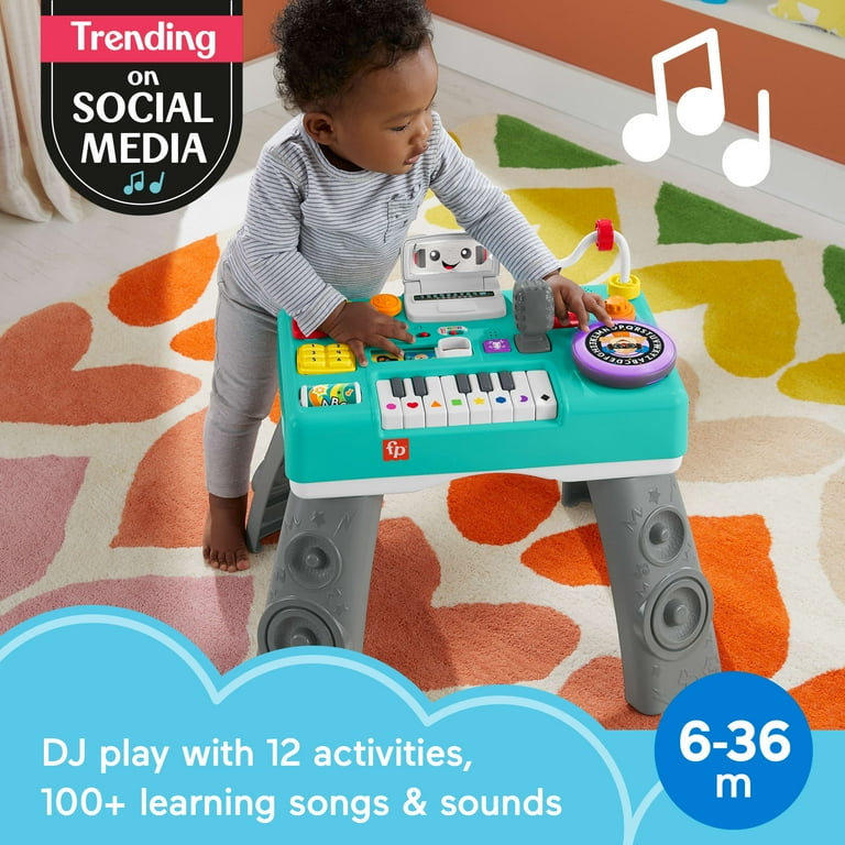 Fisher-Price Laugh and Learn Mix & Learn DJ Activity Table, Baby & Toddler Toys for 6-36 months