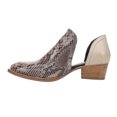 thumbnail image 3 of Diba True Womens Shy Town Snake Cowboy Round Toe  Casual Ankle Boots, 3 of 6