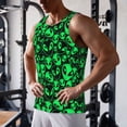 thumbnail image 5 of Picia Green Monster Printed Men’s Performance Tank, Men's Workout Tank Top Moisture-Wicking Tank Top Muscle tee, Breathable Workout Shirt-XX-Large, 5 of 7
