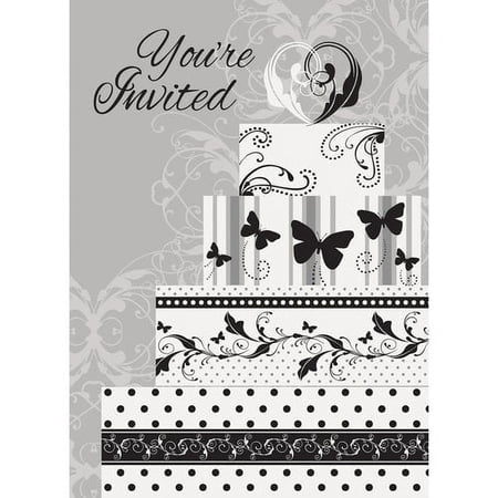 Wedding and Bridal 'Victorian Wedding' Invitations w/ Envelopes (8ct)