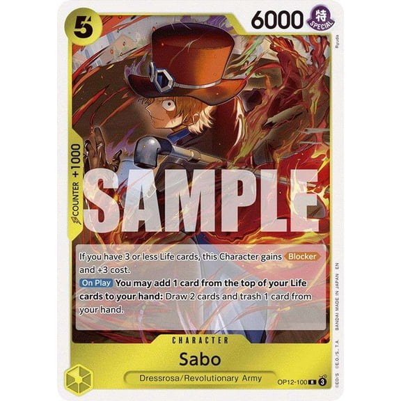 One Piece Legacy of the Master Rare Sabo OP12-100