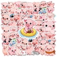 thumbnail image 3 of 35pcs Cute Pig Stickers Animal Kids Stickers Cartoon Funny Stickers for Notebook Suitcase, 3 of 9