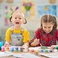 thumbnail image 4 of Juego de Mini Pintura Acrílica de 336 Piezas, Juego de 24 Tiras de Pintura Acrílica de 12 Colores, Pinceles de Pintura de 48 Piezas para Niños y Adultos (2 Ml), 4 of 5