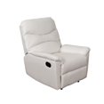 thumbnail image 1 of CorLiving Luke White Bonded Leather Recliner, 1 of 8