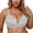 White, variant on Padded Sports Bras for Women Women's Push up Lace Bra, Underwire V-Neck Full Cover Bras Plus Size Support Unpadded Everyday Balconette 46/105E