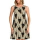 thumbnail image 1 of Fotbe Cute Black Dog Vestido de Verano sin Mangas para Mujer – Vestido Midi Línea A, Estilo Camiseta Floral, Vestido Playero Casual y Fluido, 1 of 7