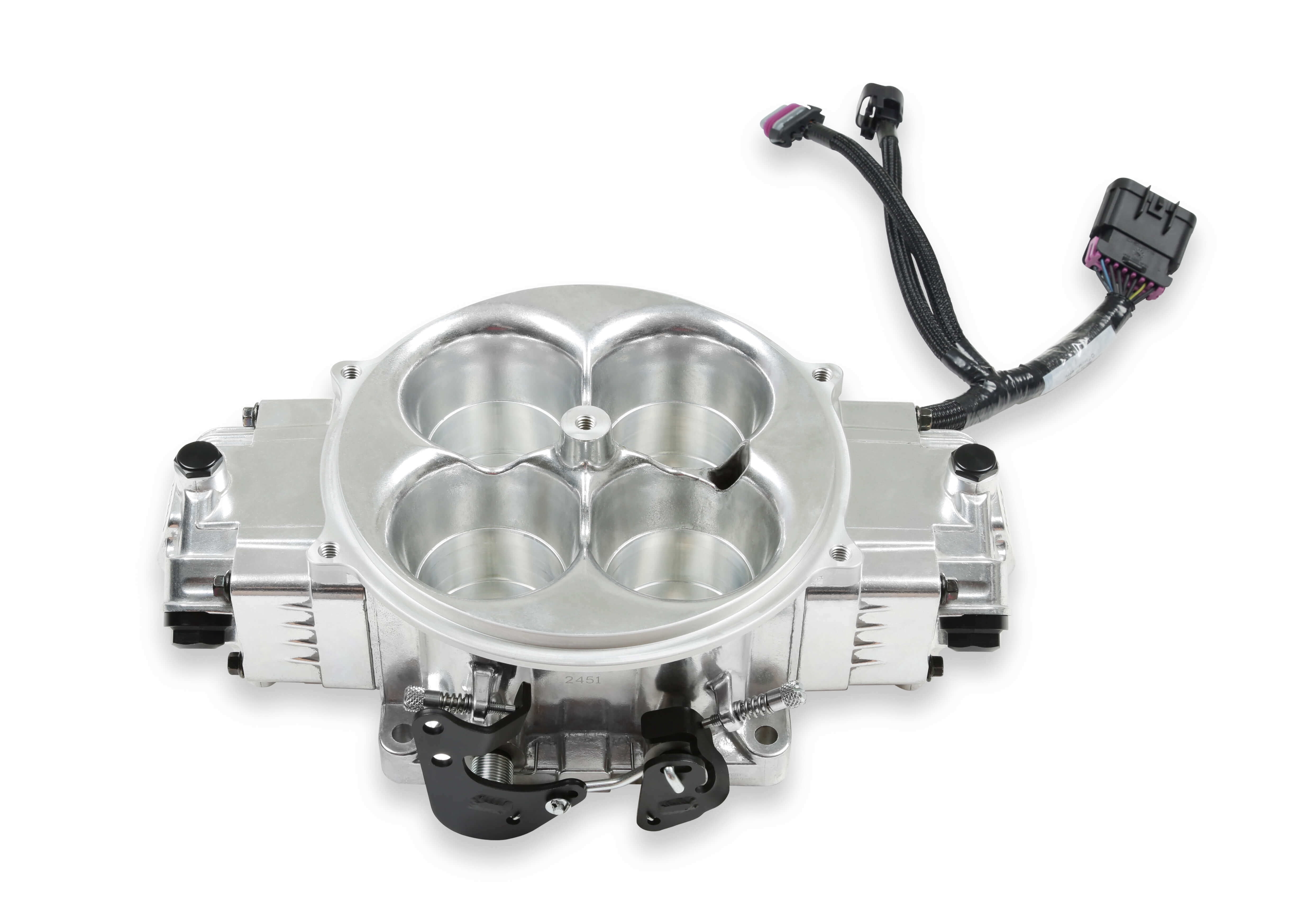 Holley EFI 534-305 Terminator X Stealth 4500 Throttle Body - Shiny