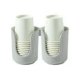 thumbnail image 2 of Guiexla Plastic Cup Holder U-Shaped Grooves Top Opening Cup Storage Keeping Cups Counters Neat Anti-Slip Small Paper Cup Holder for Bathroom Vanity Kitchen RVs Campers, 2 of 7