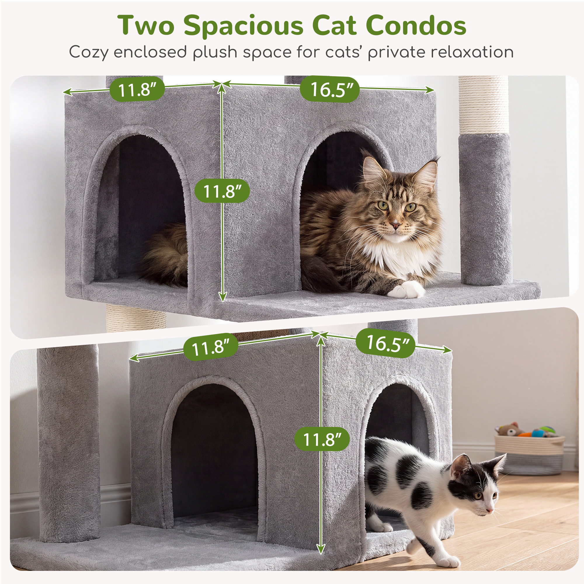 Globlazer 59-Inch Cat Tree Tower For Large Cats photo 3