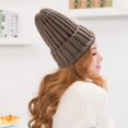 thumbnail image 3 of sweethay Sombrero Unisex mezclas de algodón sólido cálido HIP HOP sombreros de punto hombres gorras de invierno mujeres Skullies para niña Type6 NO6, 3 of 6