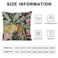 thumbnail image 5 of Chilfamy Pink Cheetah Pillow Covers Preppy Pillows Chic Leopard Wildlife Animal Pillow Cover Home Decor for Sofa Couch Room Bed Porch Outdoor White, 5 of 5