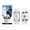 White, variant on Non- Shoe Spikes, 1 Pair Ice Shoe Claws with 5 Teeth, Universal Non- Gripper Spikes, Non- Spike for Slipping, Ice Grips for Shoes, Boots, Walking ,White